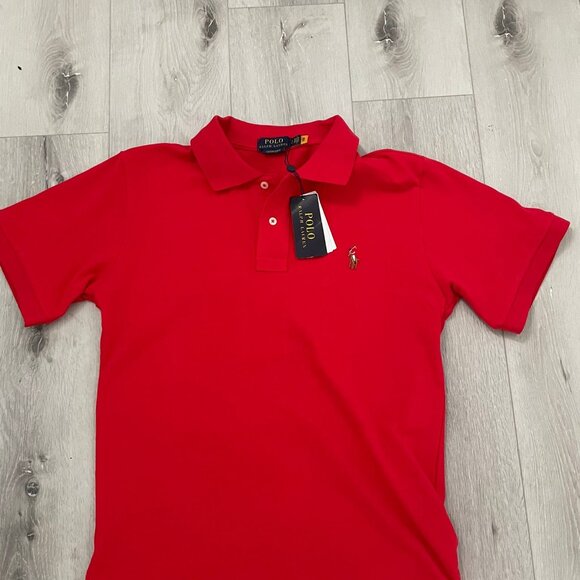 Polo Ralph Lauren slim fit small red Polo - Picture 1 of 3